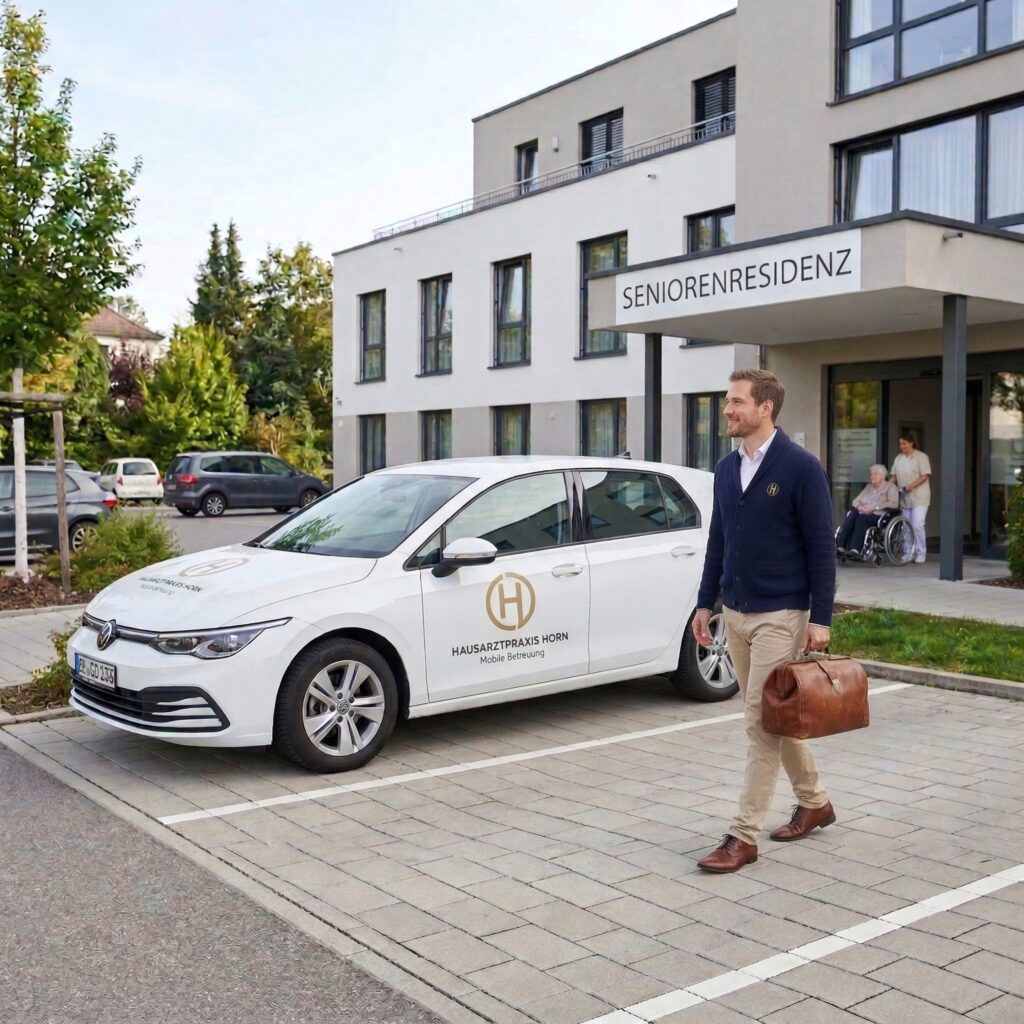 regelmaessige visiten Pflegeheim-Versorgung